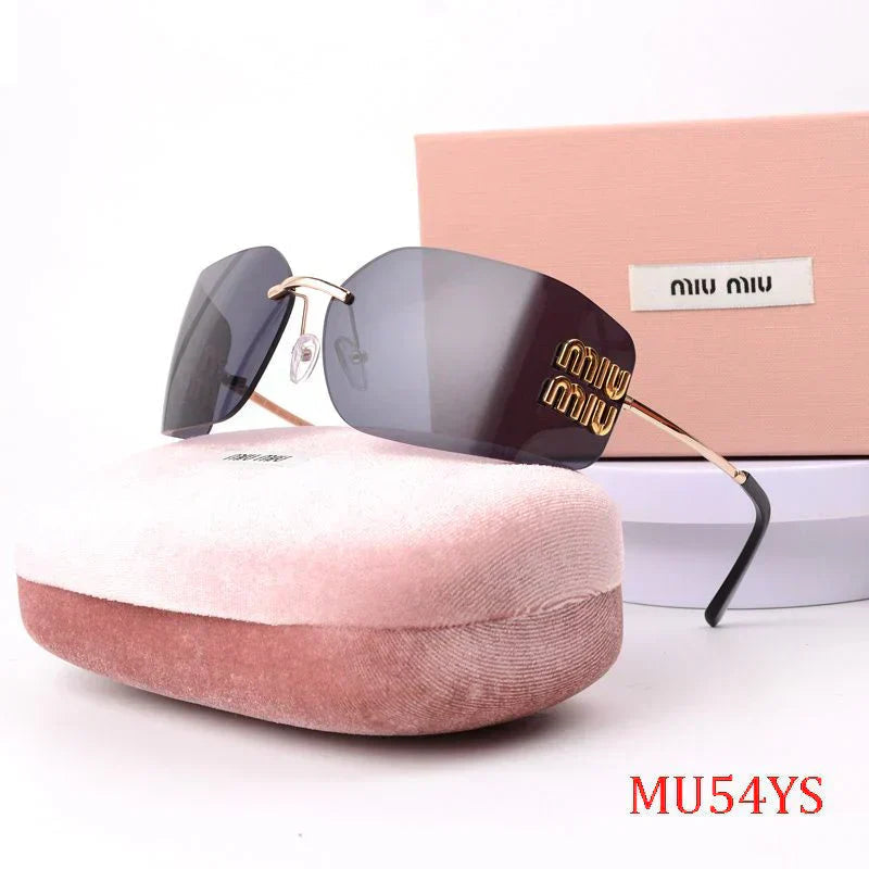Fashion Rimless Dark Lenses Sunglasses