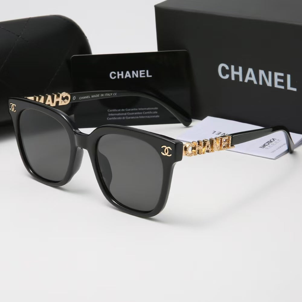 Fashion Black with Gold Detai Sunglasses