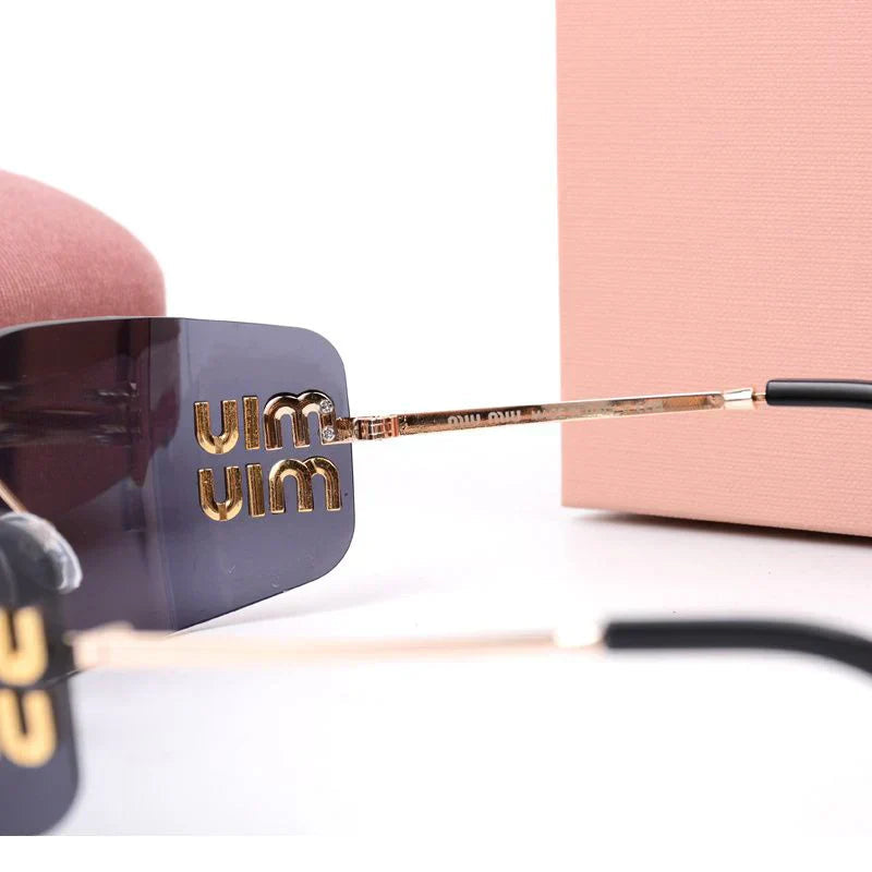 Fashion Rimless Dark Lenses Sunglasses