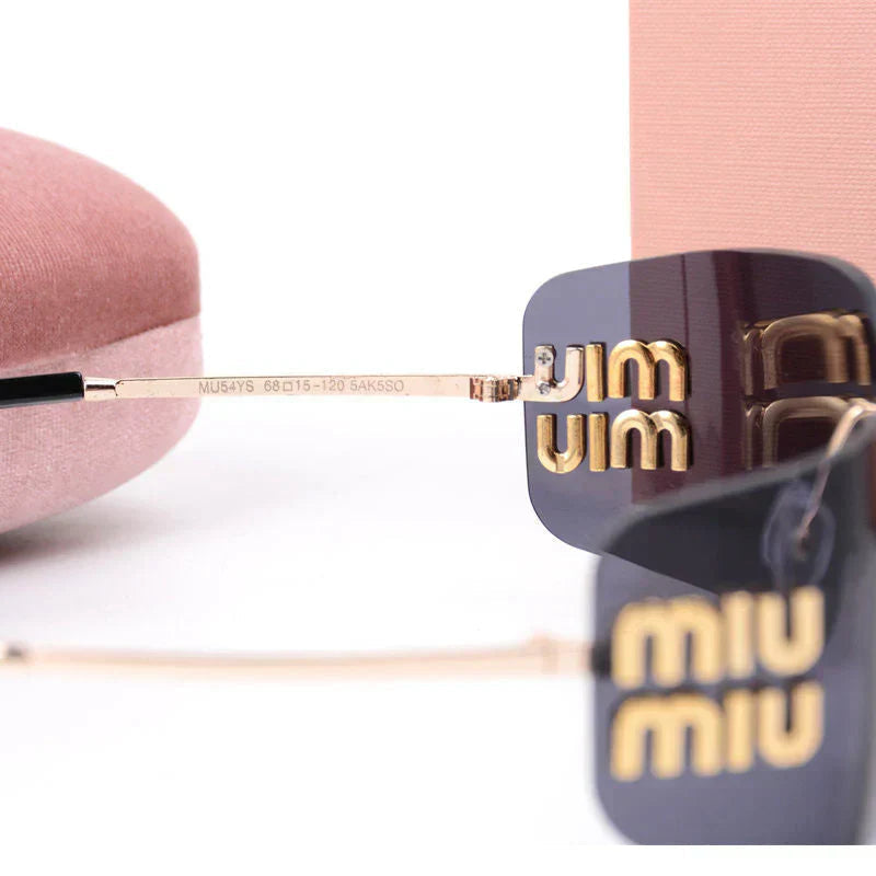 Fashion Rimless Dark Lenses Sunglasses