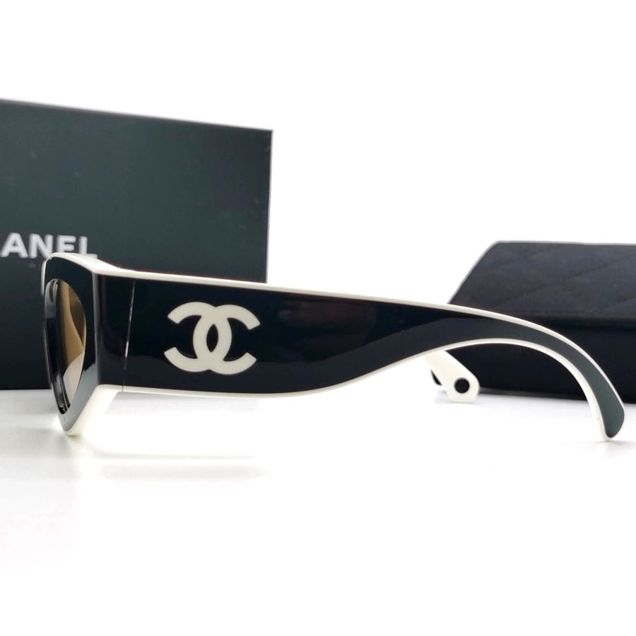 Vintage Sporty Wide Temples Sunglasses