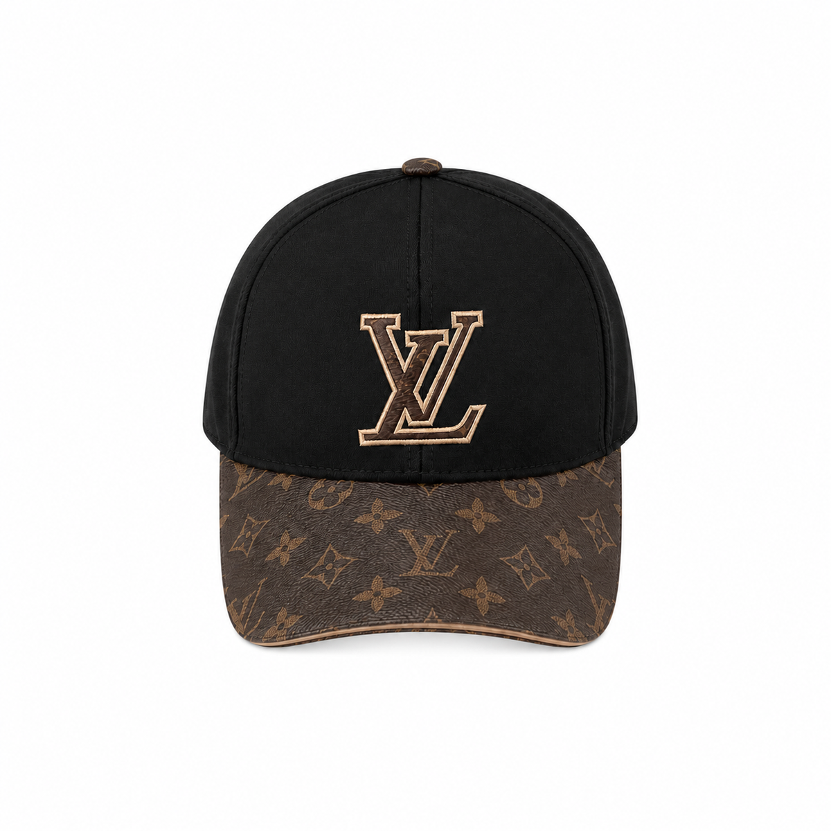 White Brown Casual Baseball Hat