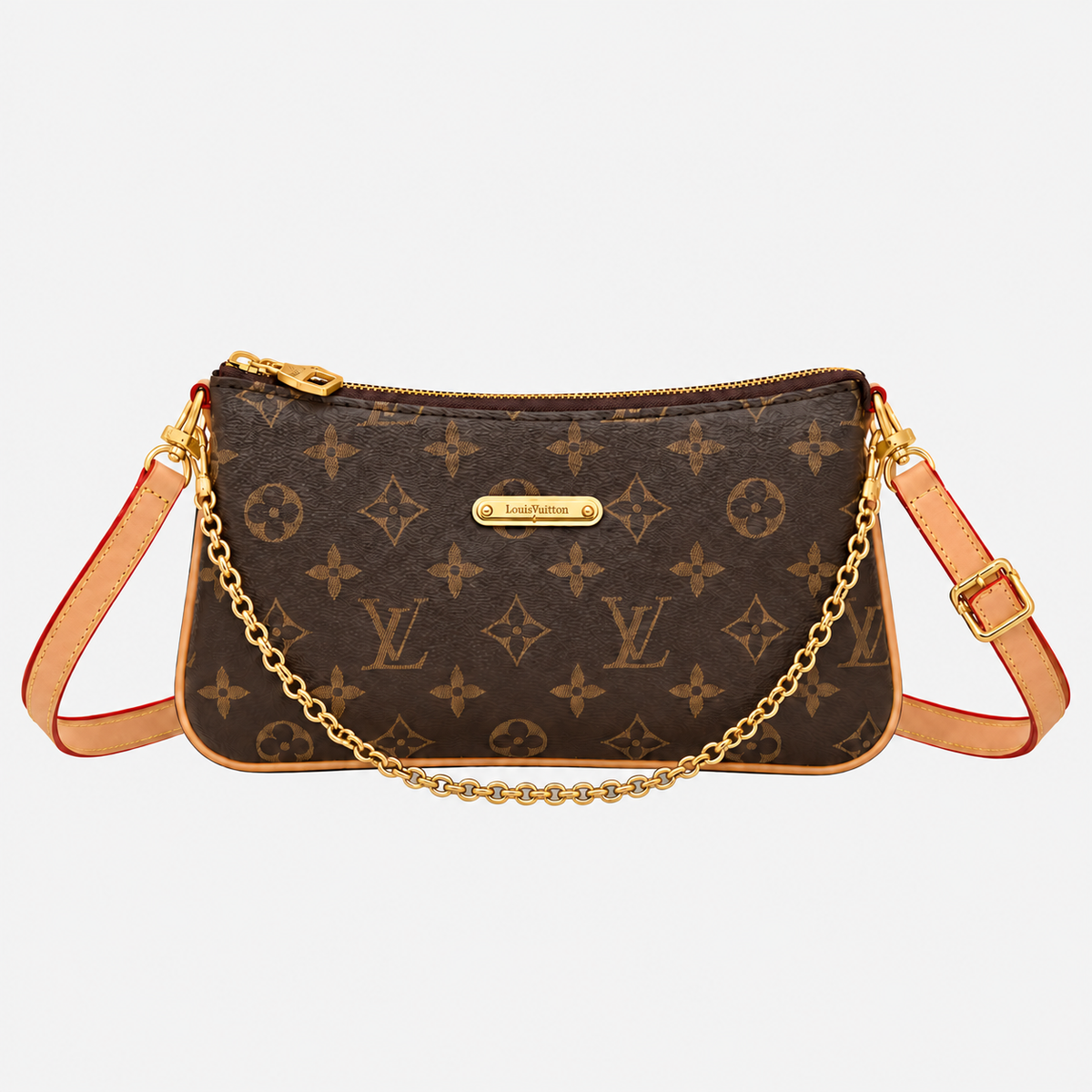 Brown Chain Shoulder Bag