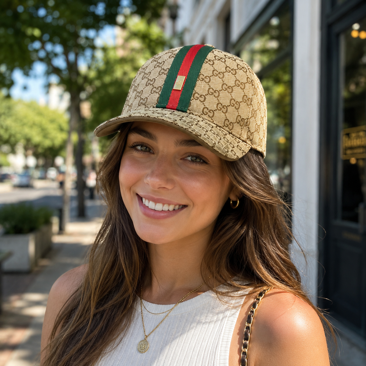 Stripe Casual Baseball Hat