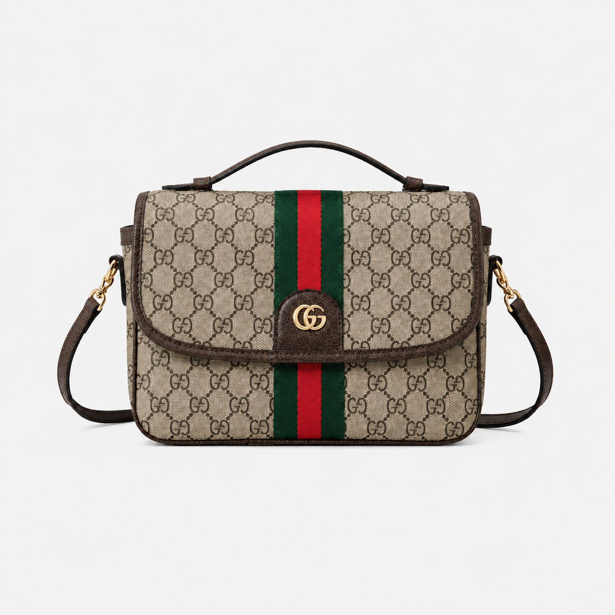 Brown Leather Crossbody Bag