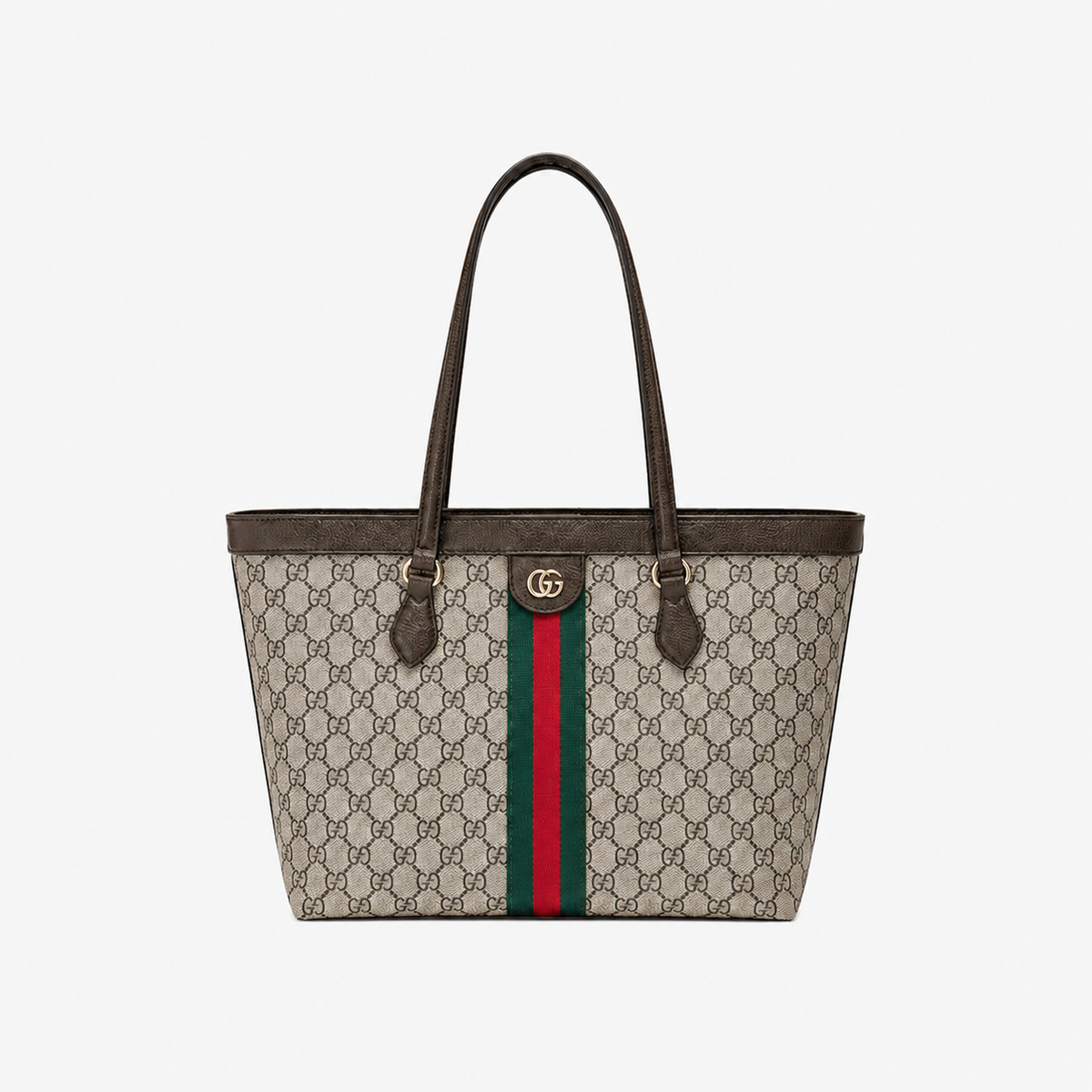 Brown Leather Shopper Bag