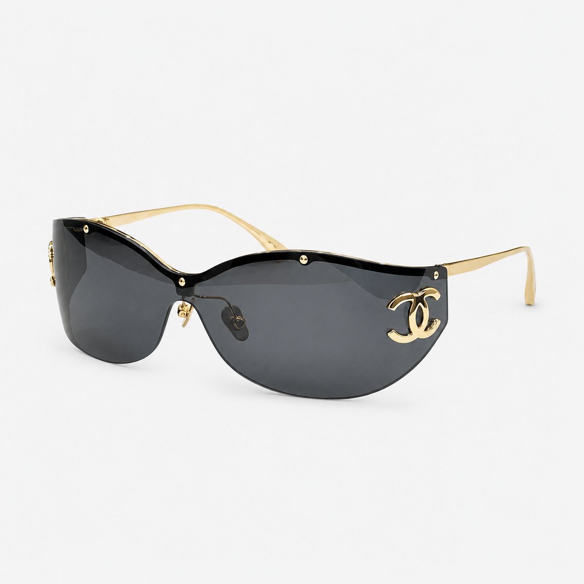 Luxury Rimless Shield Sunglasses
