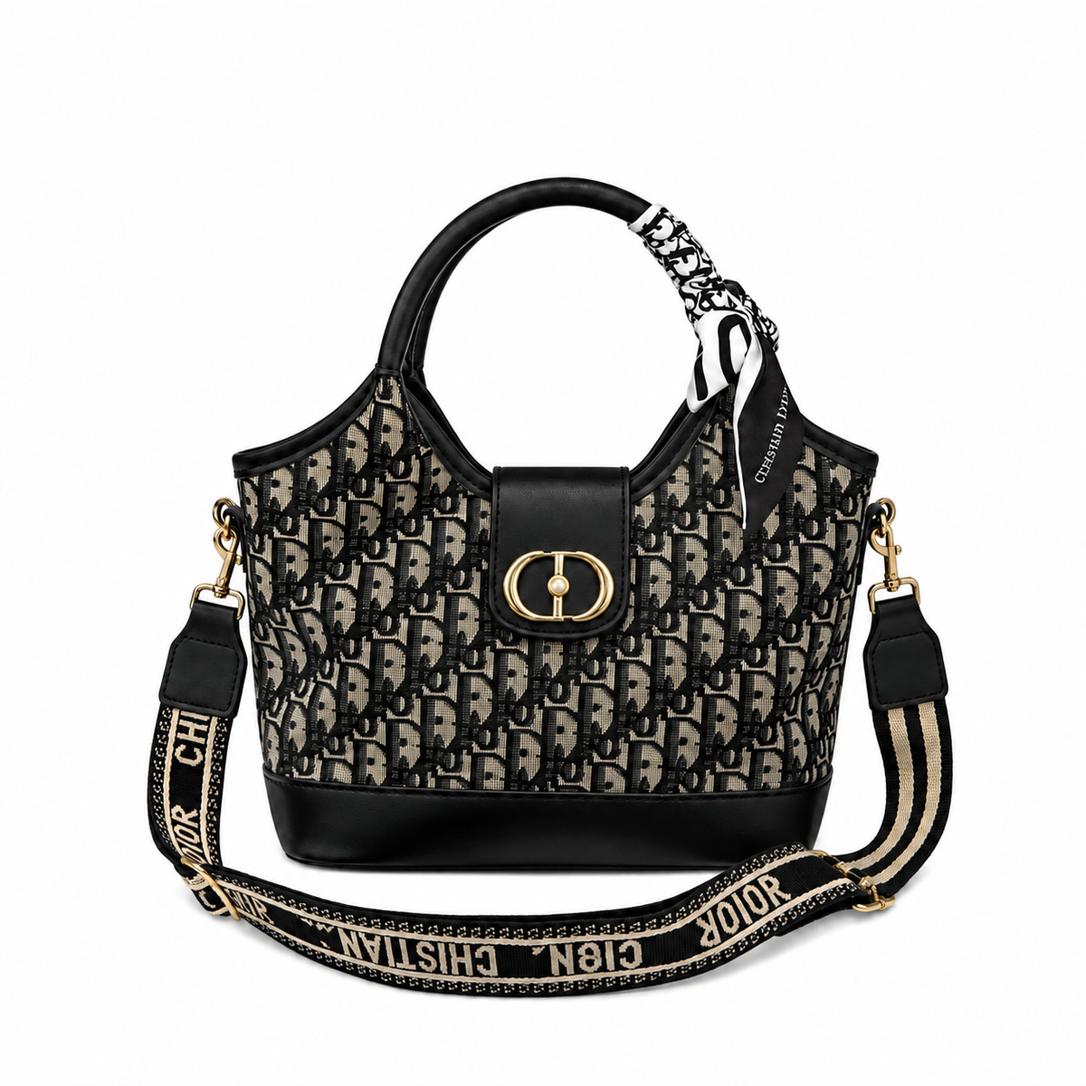 Gray Monogram Travel Handbag