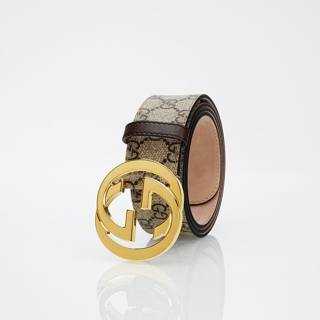 Gold Buckle Pattern Belt