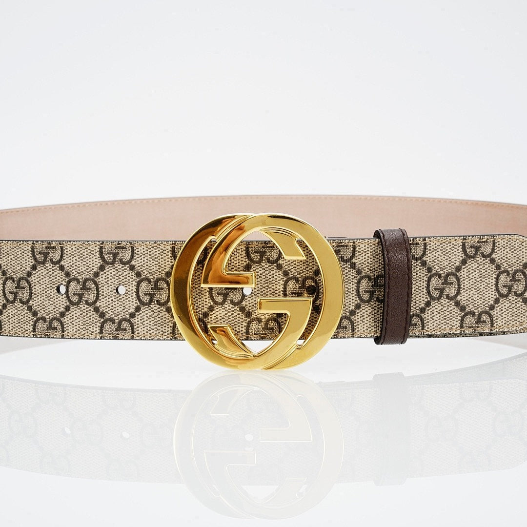 Gold Buckle Pattern Belt