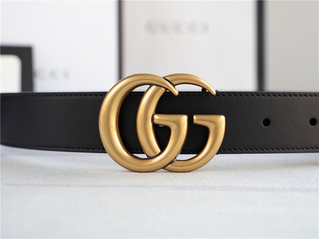 Black Leather Statement Belt