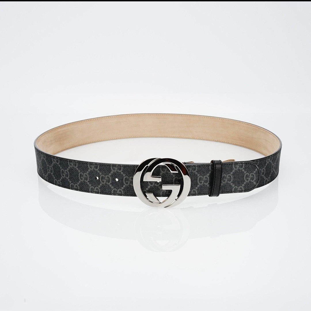Charcoal Pattern Buckle Belt