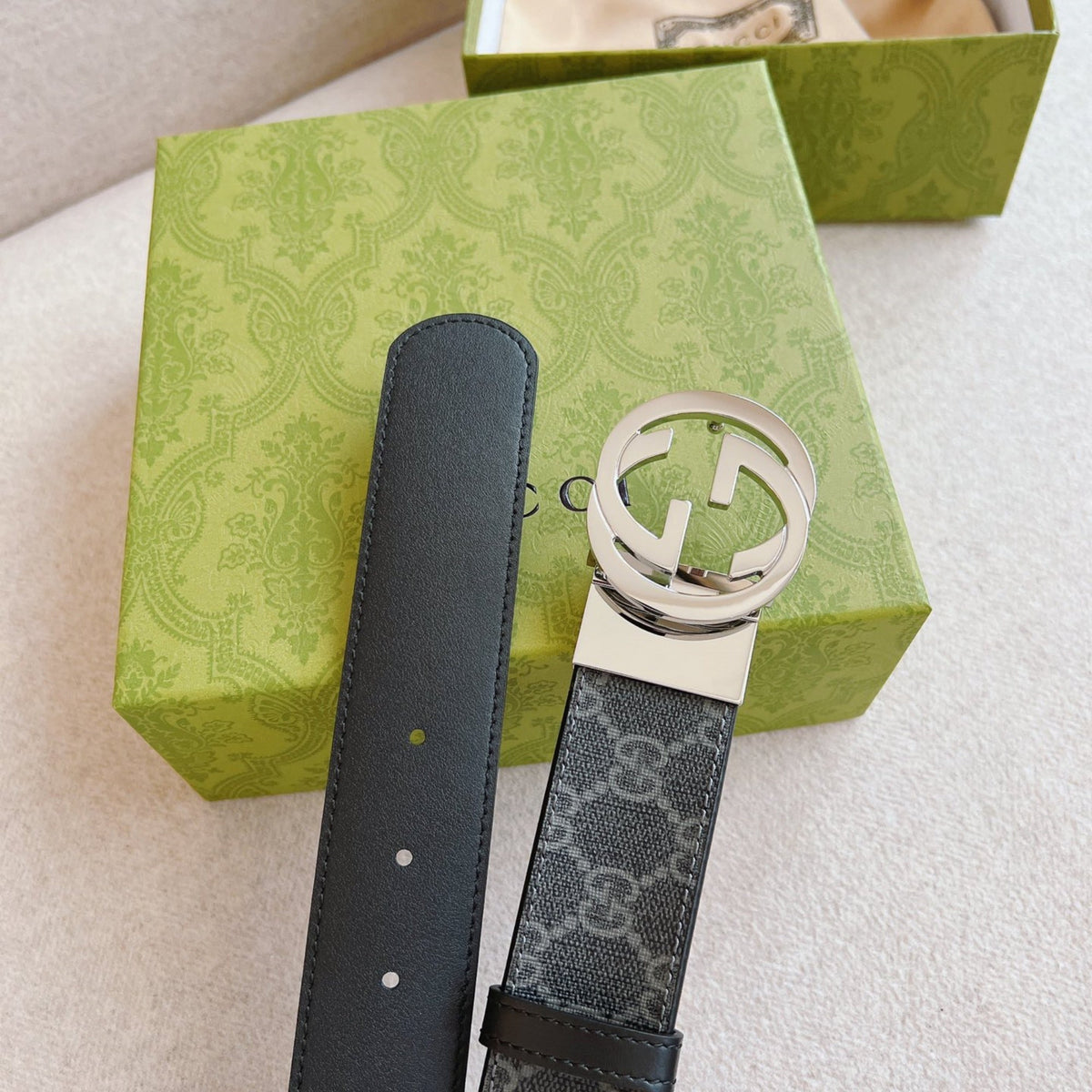 Steel Grey Luxury Belt