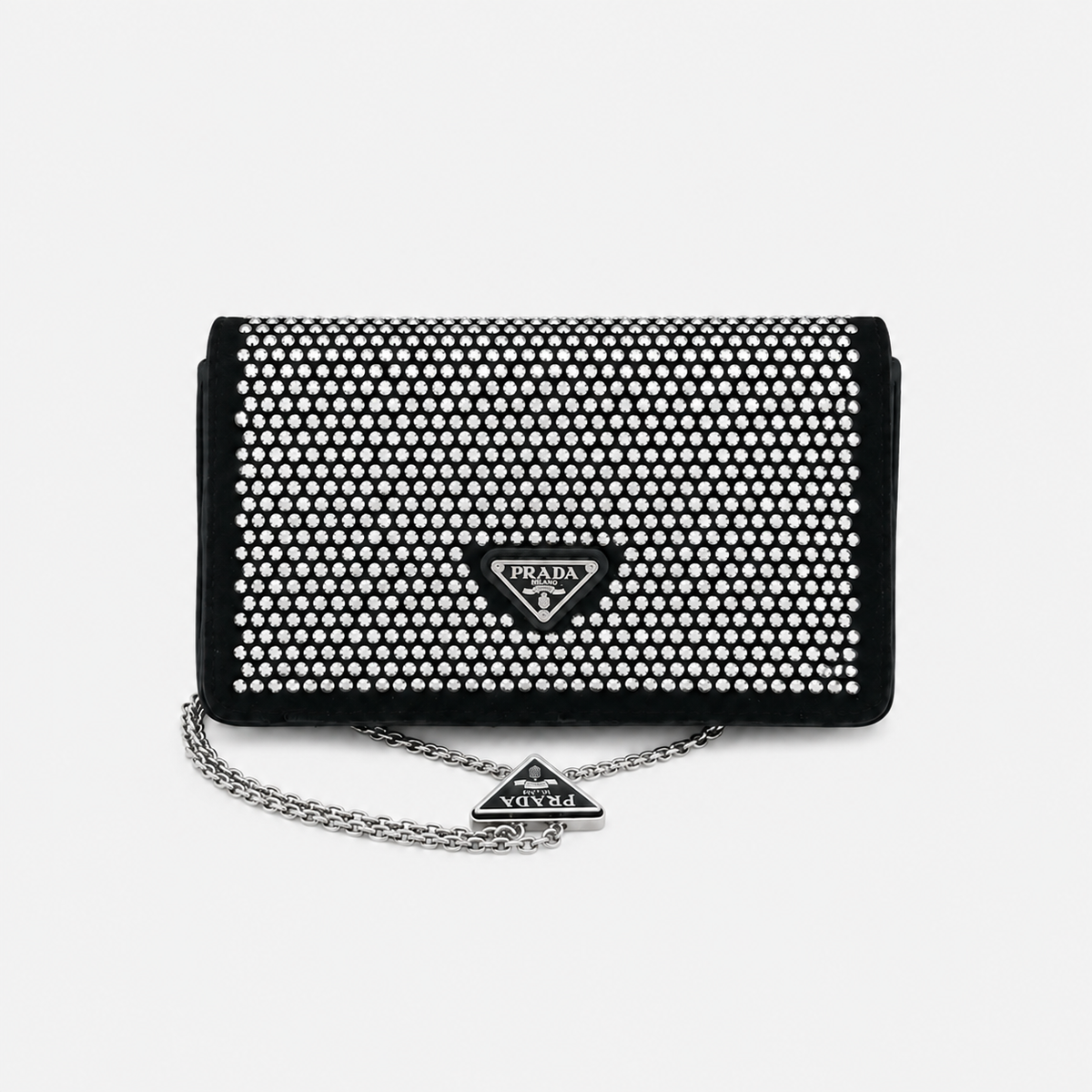 Crystal Embellished Mini Chain Bag