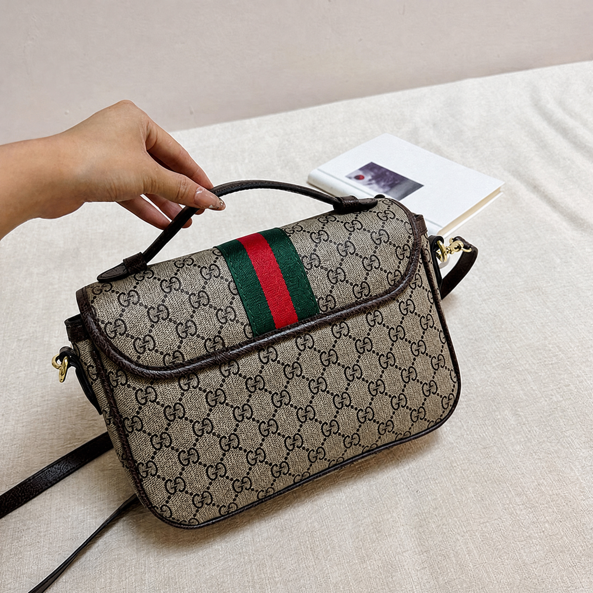 Brown Leather Crossbody Bag