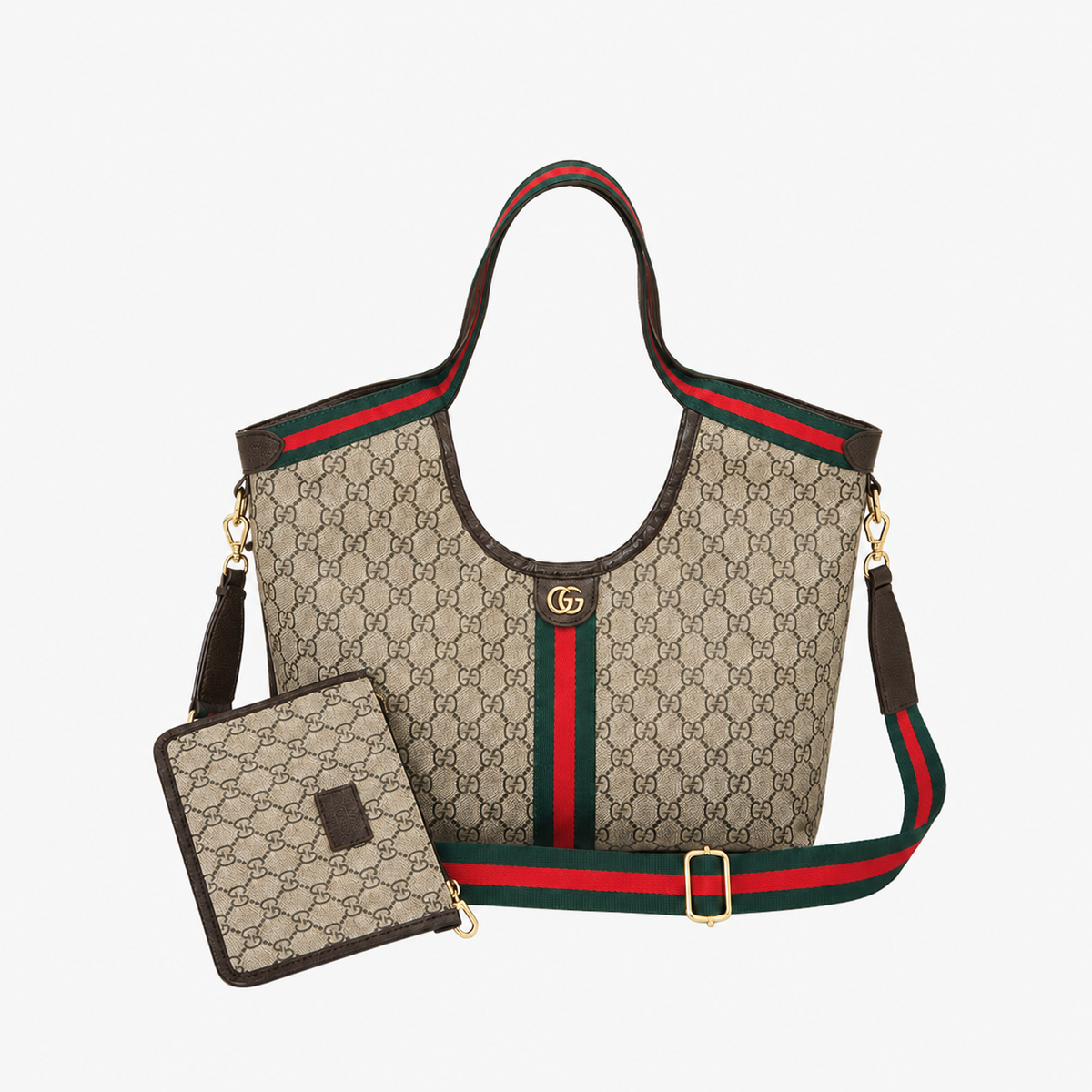 Canvas Tote Bag with Mini Pouch