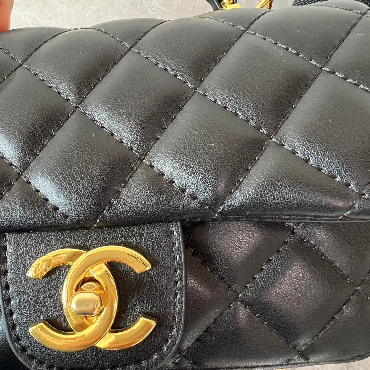 Luxury Black Flap Bag
