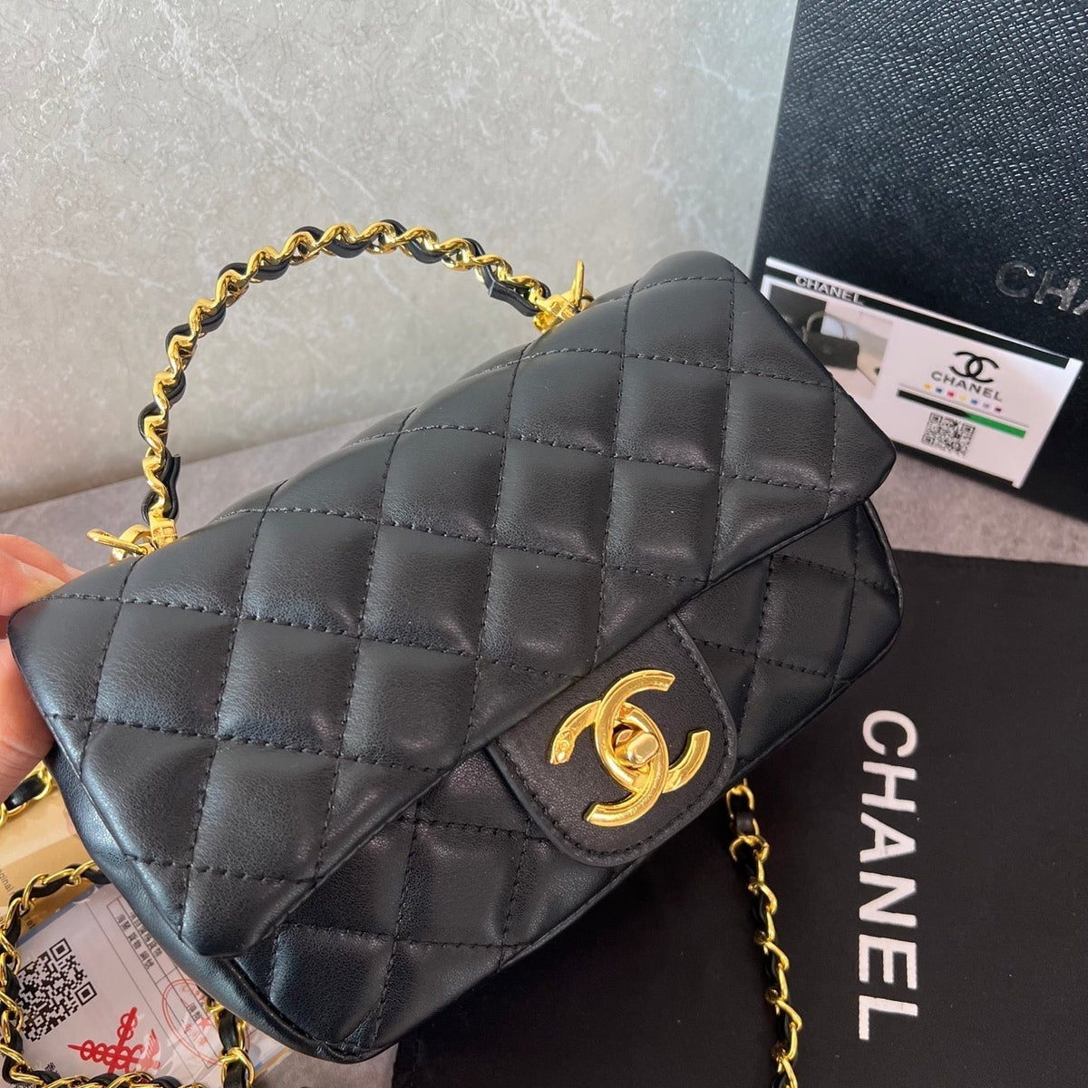 Luxury Black Flap Bag