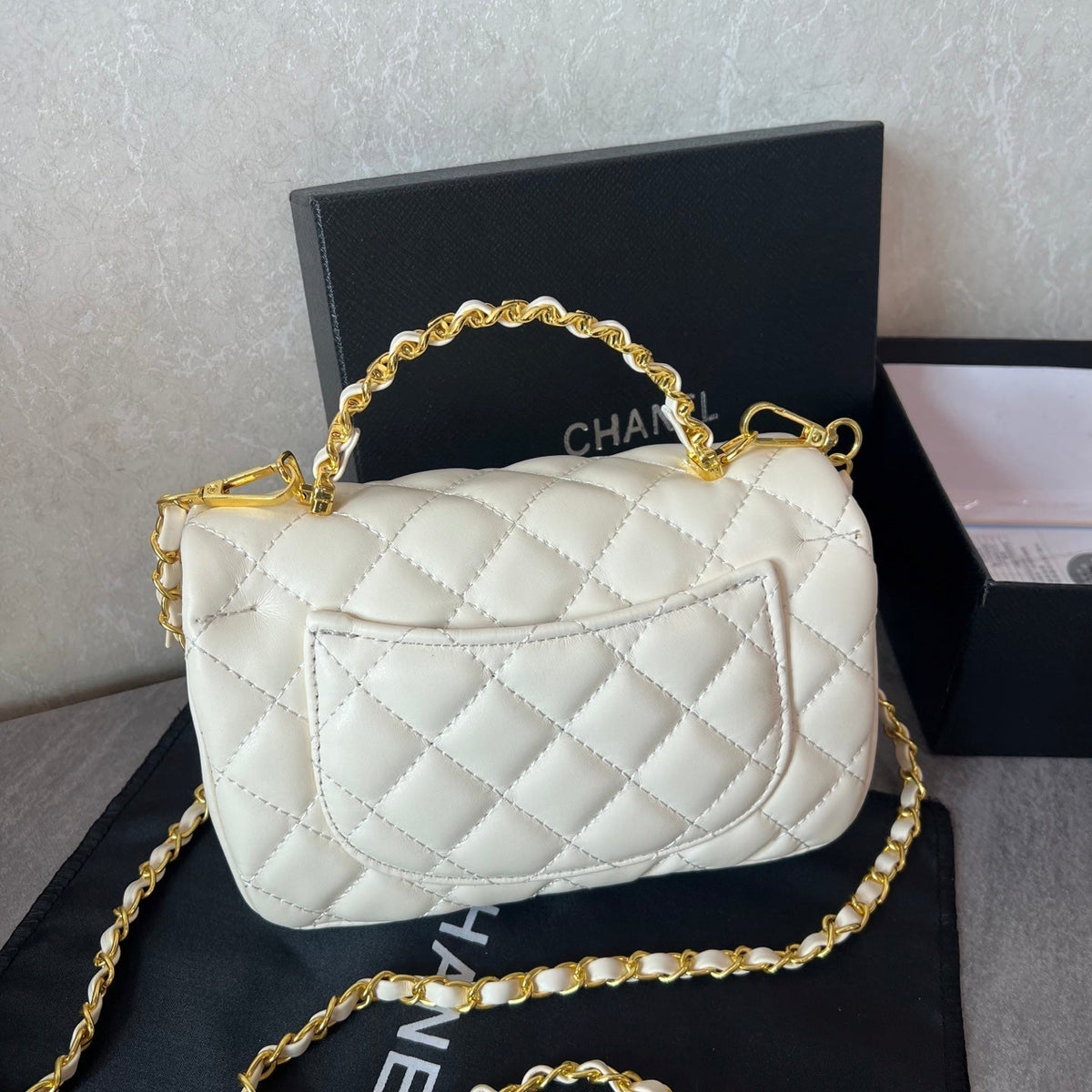 Premium White Flap Bag