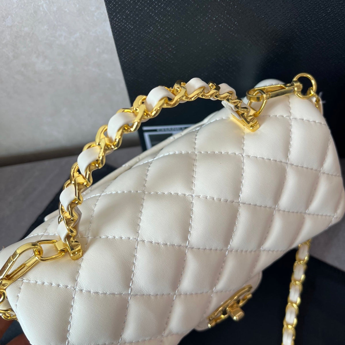 Premium White Flap Bag