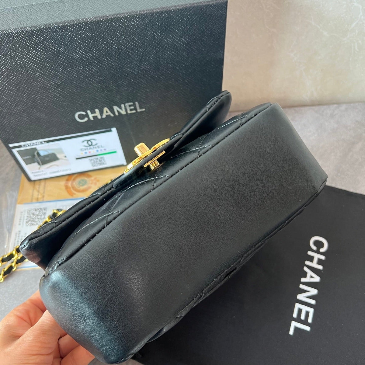 Luxury Black Flap Bag