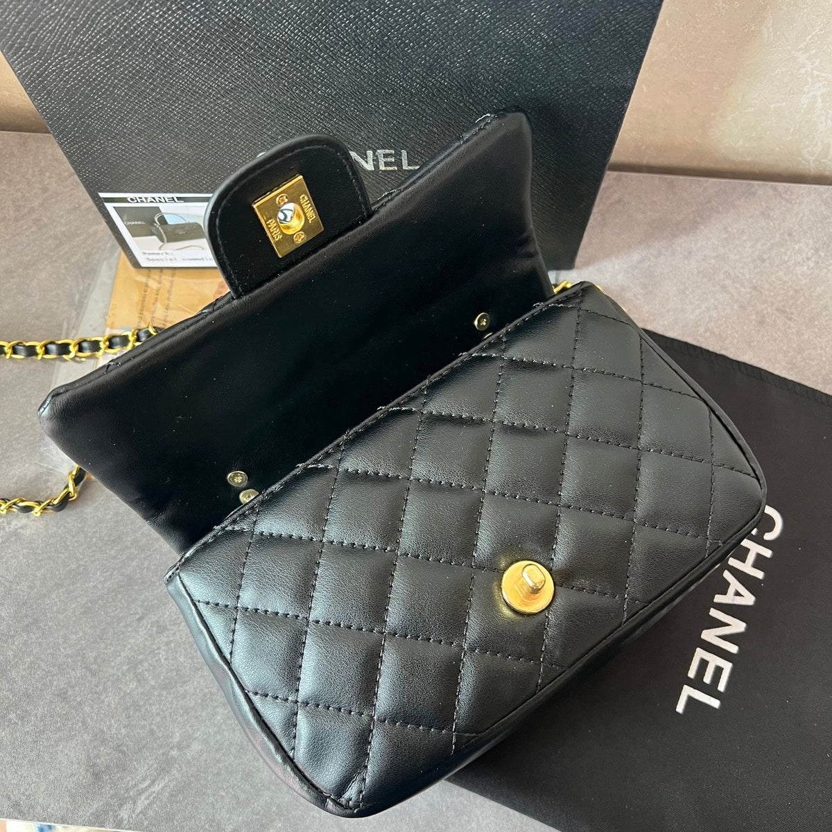 Luxury Black Flap Bag