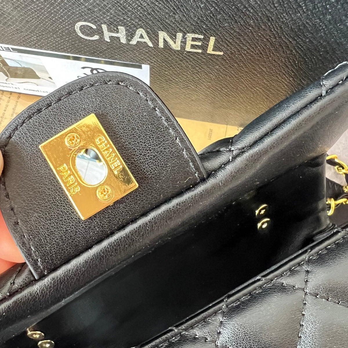Luxury Black Flap Bag