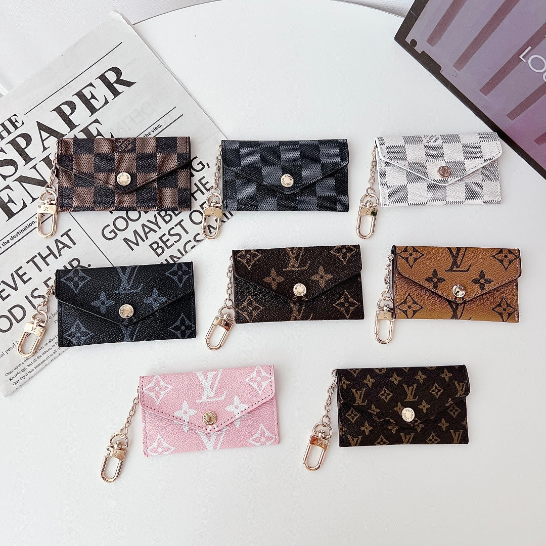 Leather Keychain Card Holder