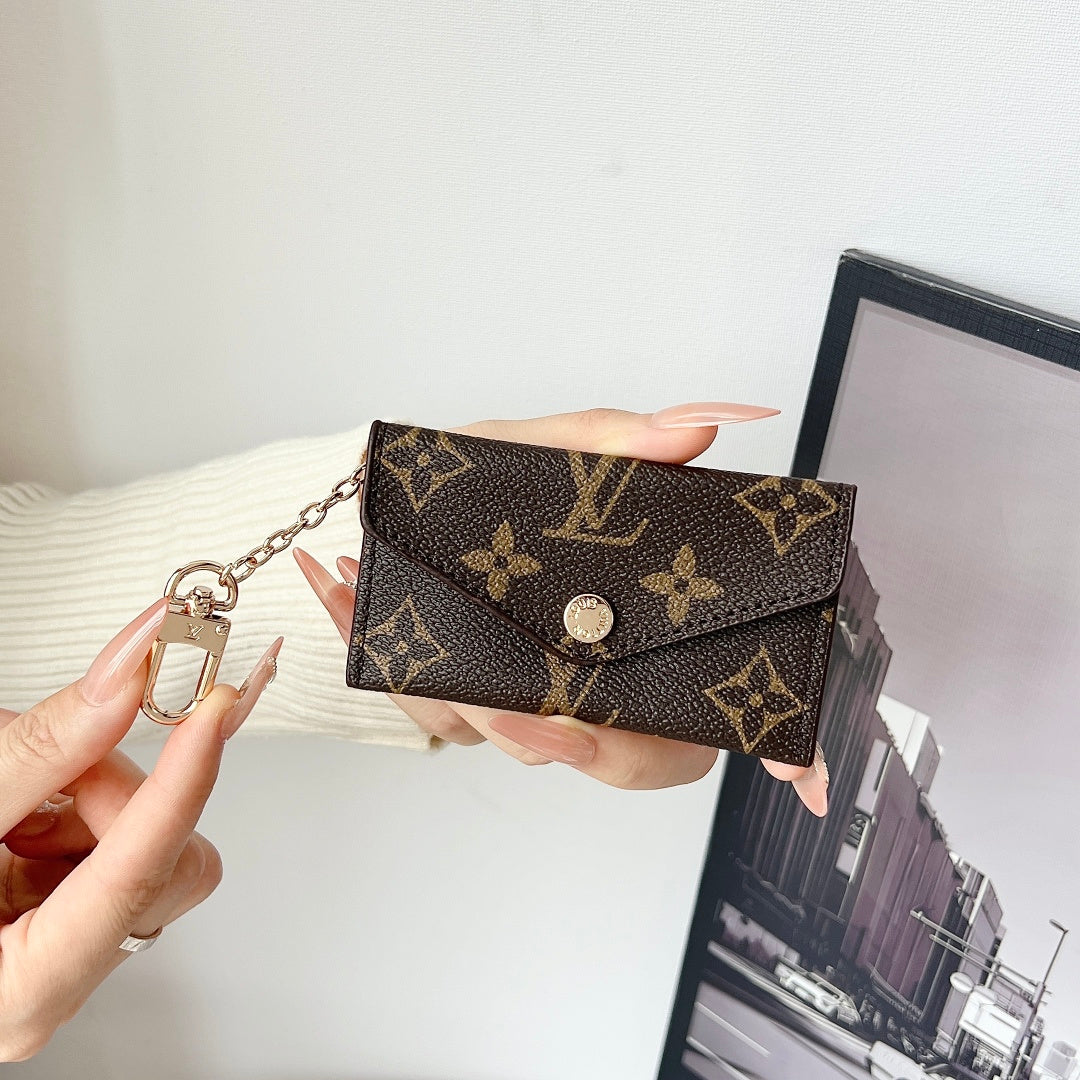 Leather Keychain Card Holder
