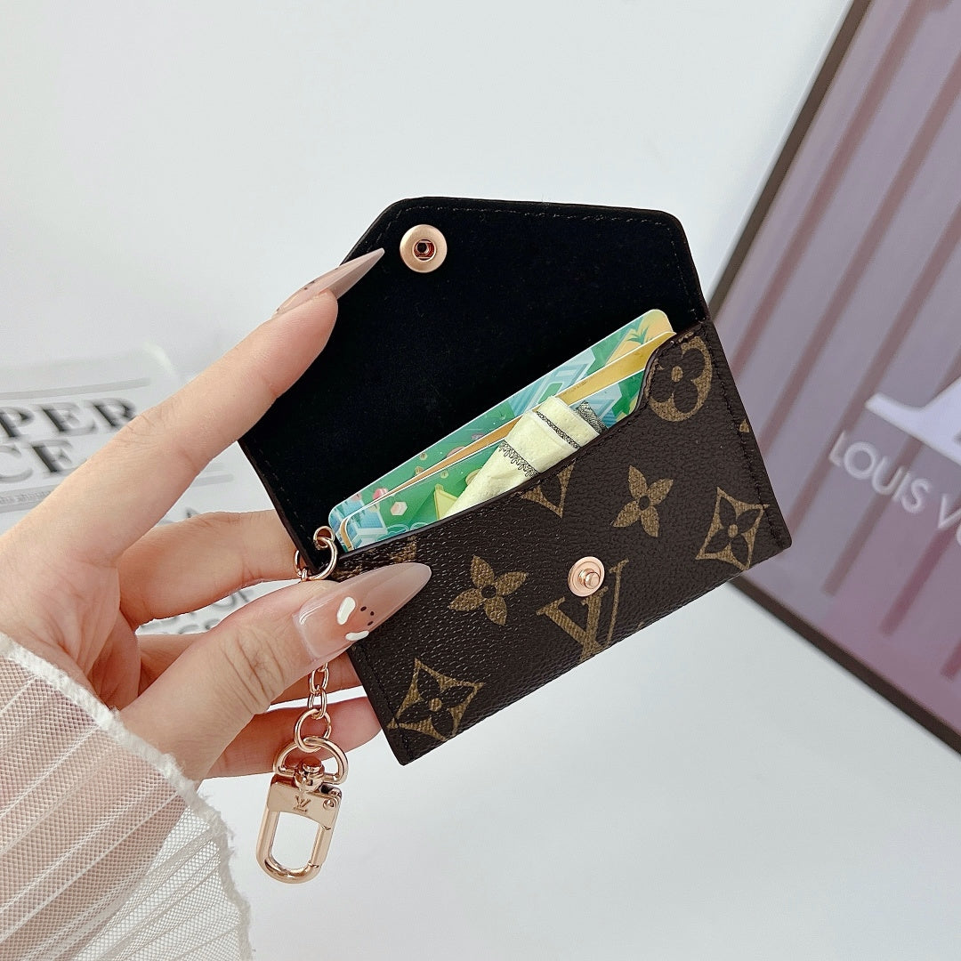 Leather Keychain Card Holder
