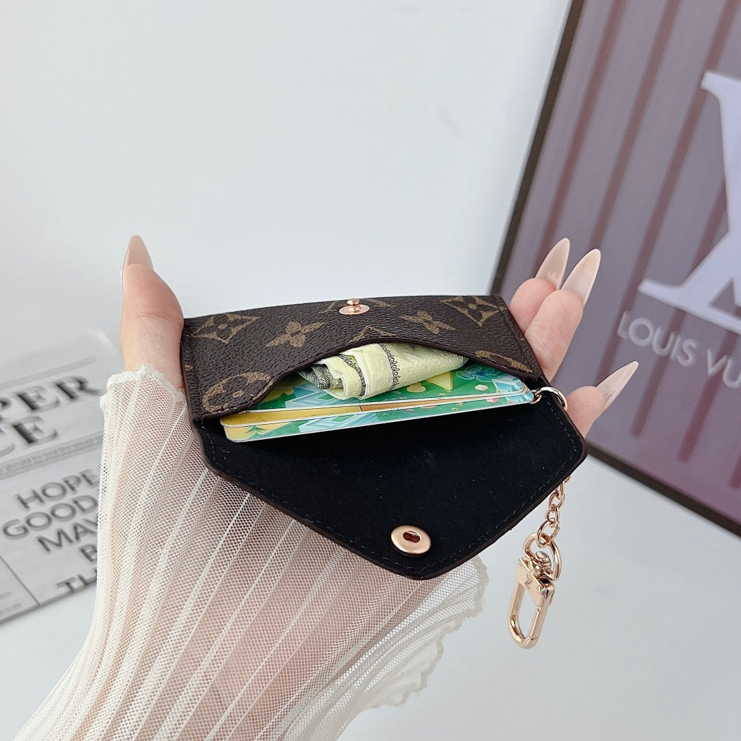 Leather Keychain Card Holder