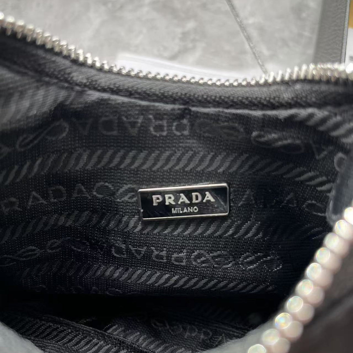 Nylon Crescent Shoulder Bag