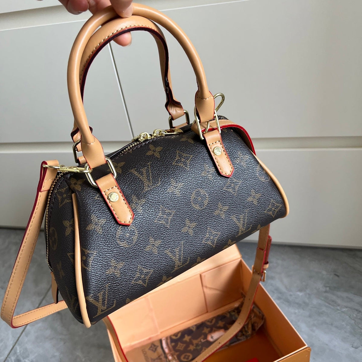 Leather Boston Bag