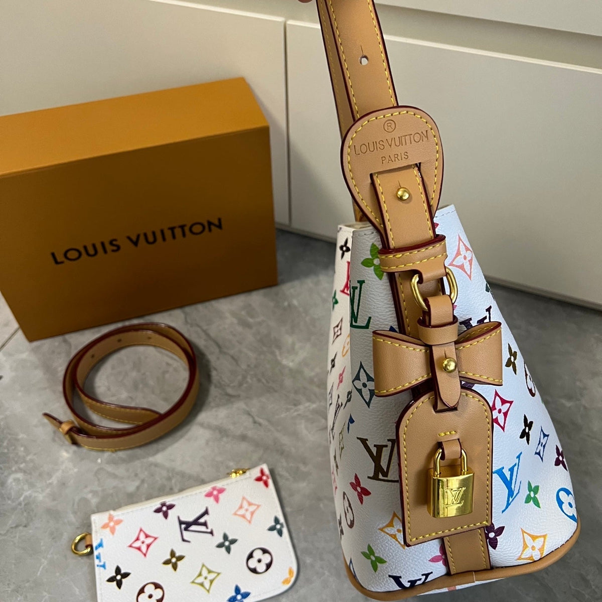 Leather Detachable Mini Pouchh Bag