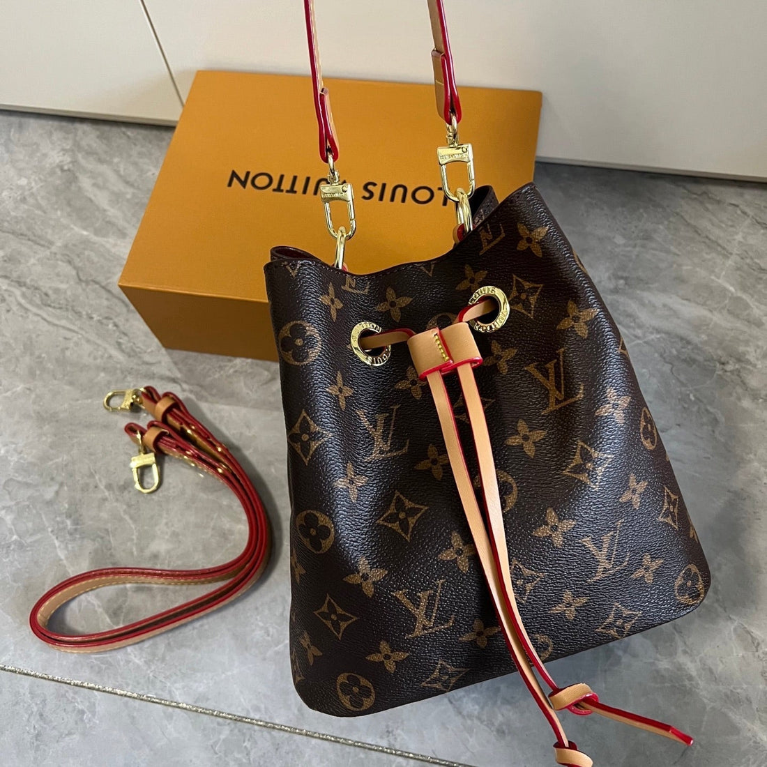 Leather Bucket Bag