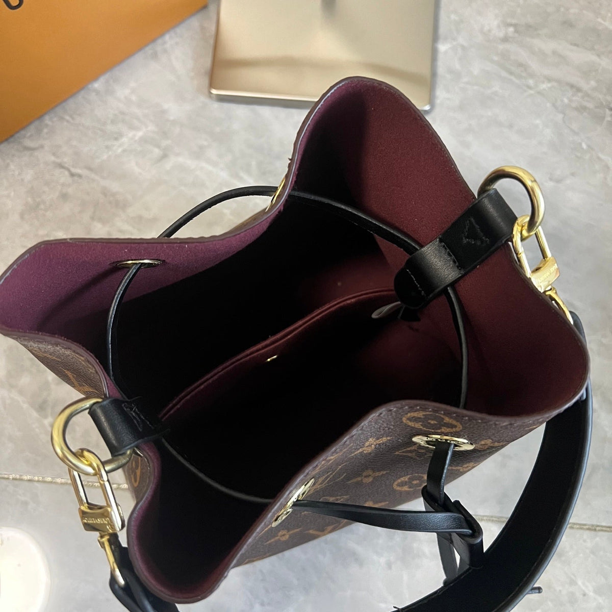 Leather Bucket Bag