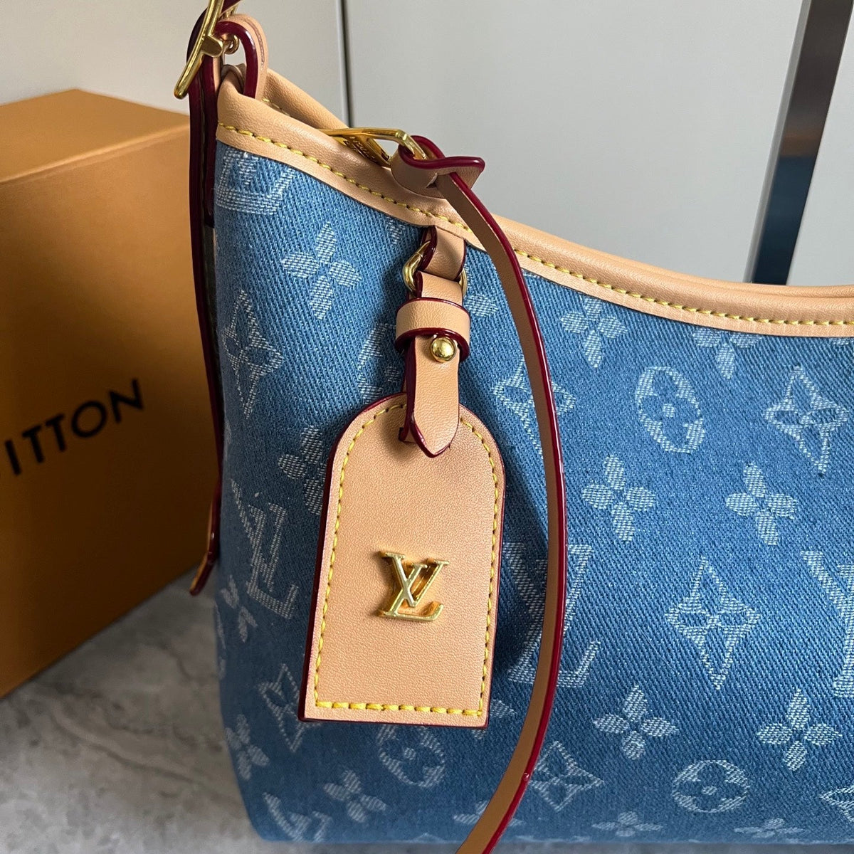Premium Denim Canvas Shoulder Bag