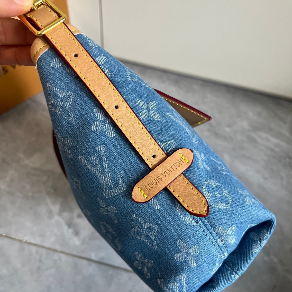 Premium Denim Canvas Shoulder Bag