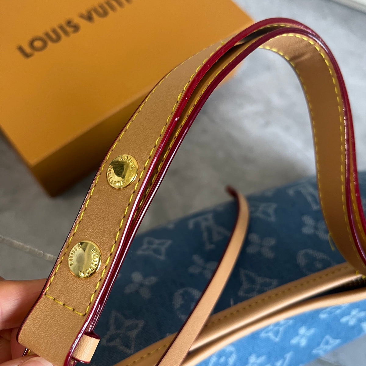 Premium Denim Canvas Shoulder Bag