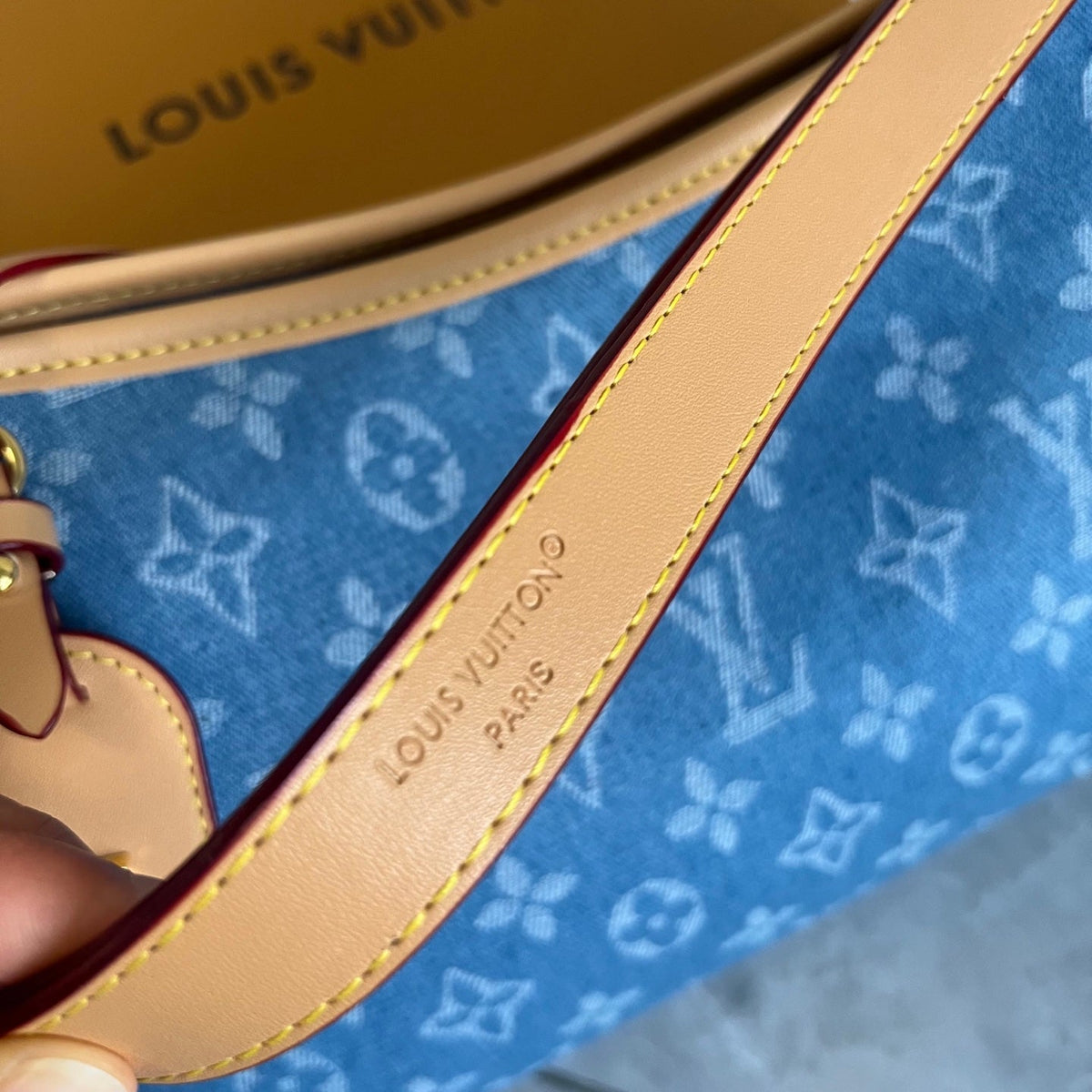 Premium Denim Canvas Shoulder Bag