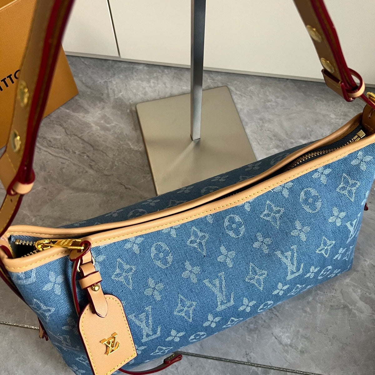 Premium Denim Canvas Shoulder Bag