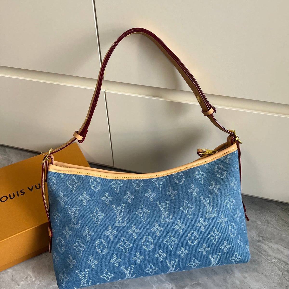 Premium Denim Canvas Shoulder Bag