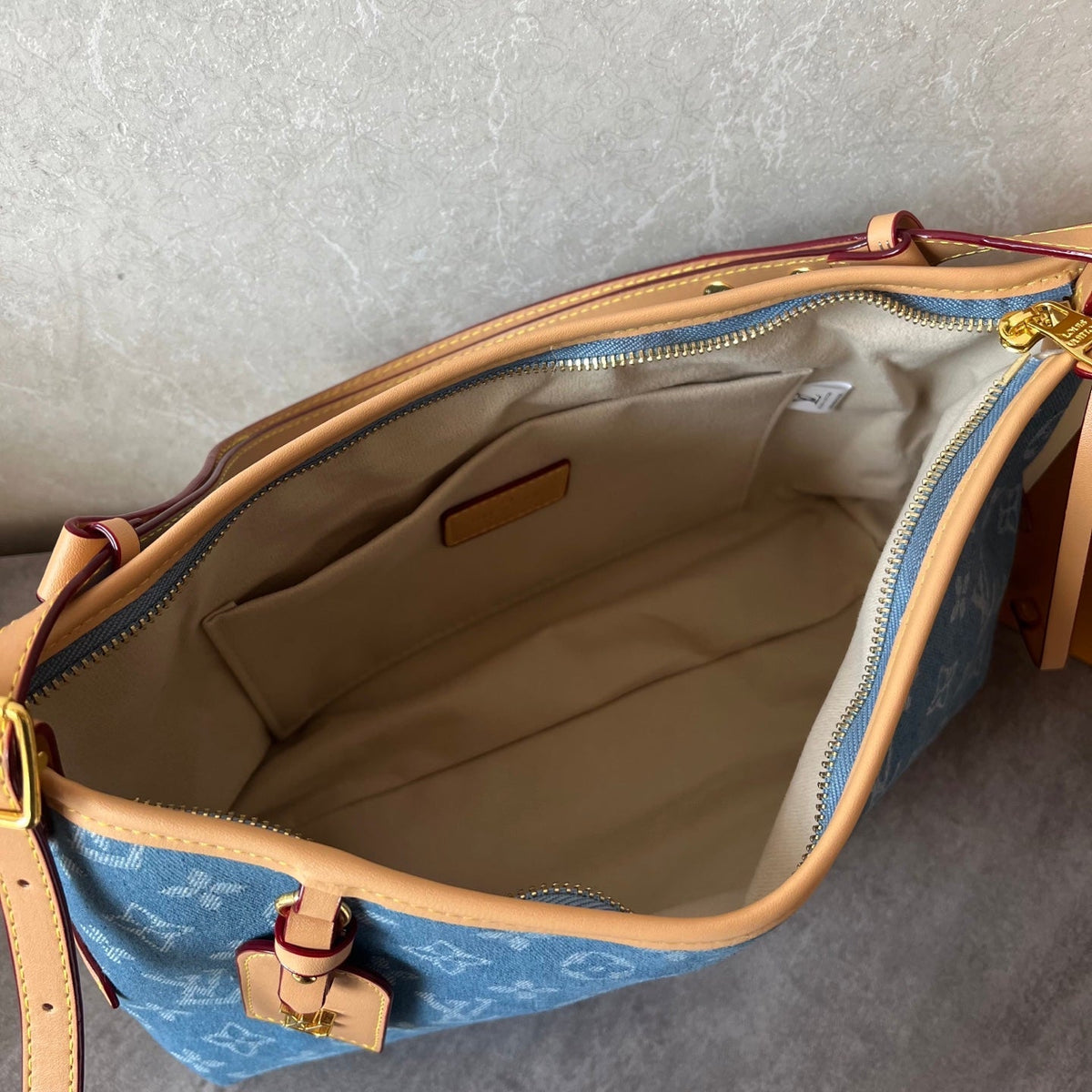 Premium Denim Canvas Shoulder Bag