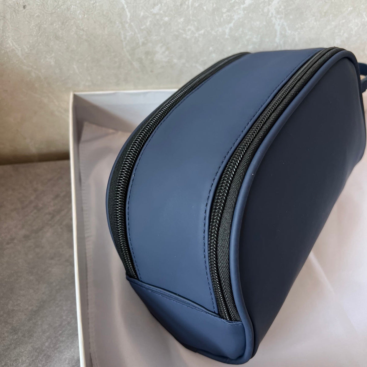 Navy Blue Leather  Mini Bag