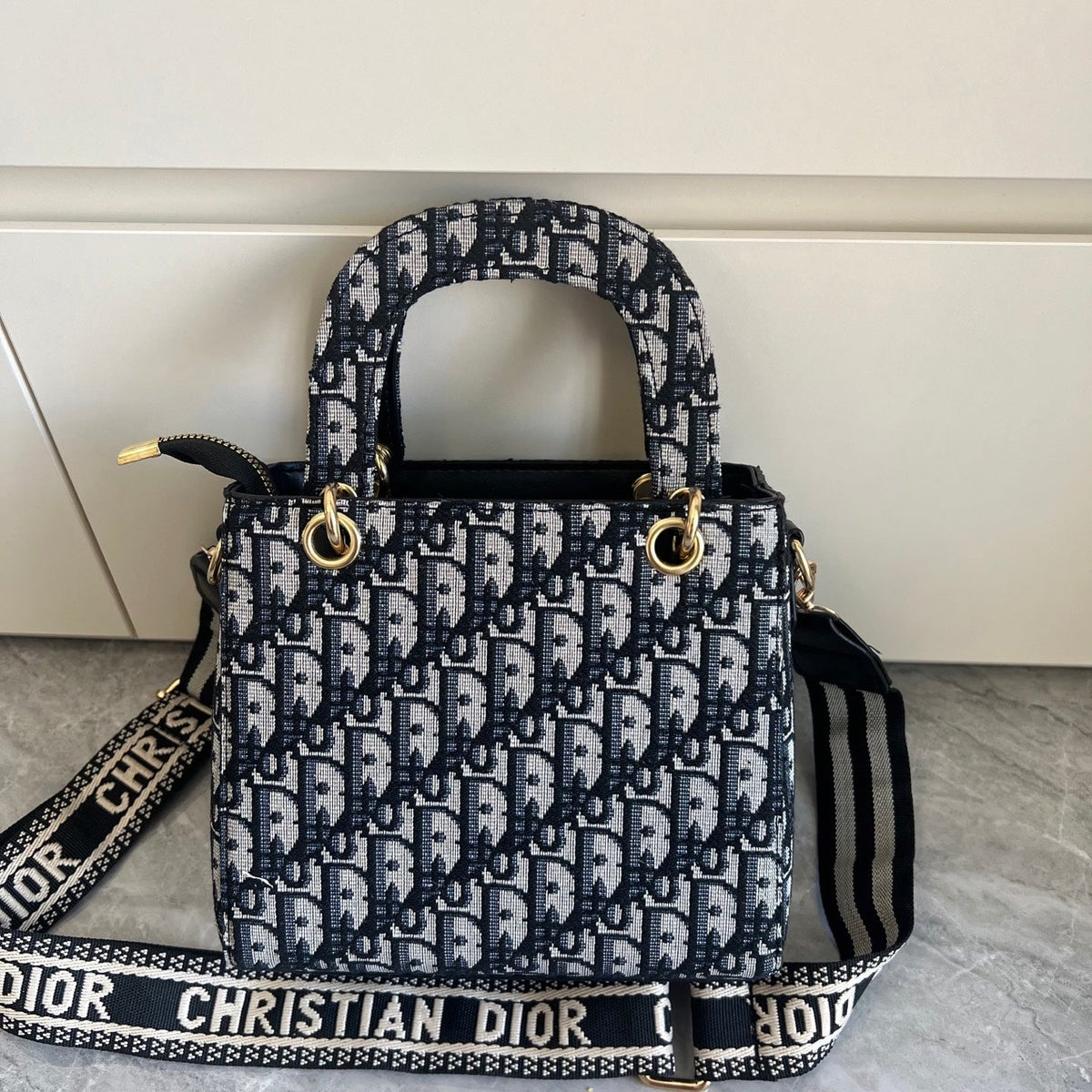 Canvas Top Handle Crossbody Bag