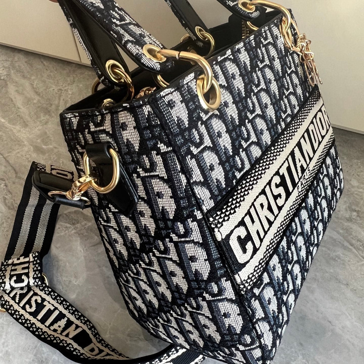 Canvas Top Handle Crossbody Bag