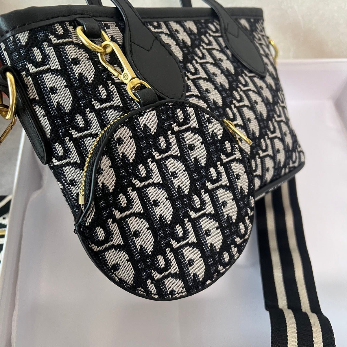 Elegant Soft Denim Tote Shoulder Bag