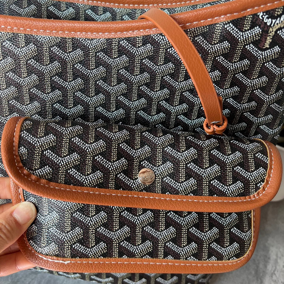 Brown Canvas Tote Bag