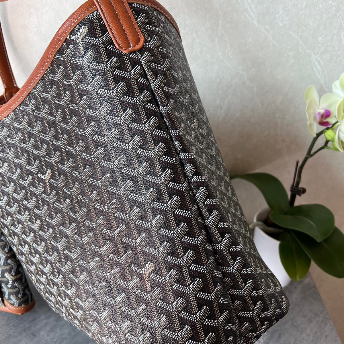 Brown Canvas Tote Bag