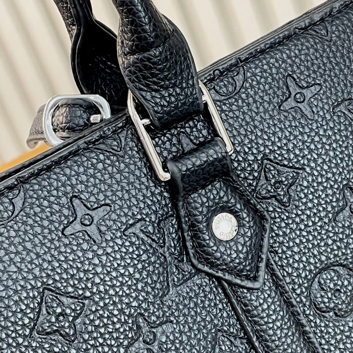 Black Leather Tote Bag